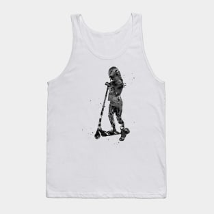 Little girl with scooter Tank Top